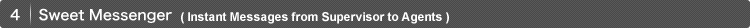 4.Sweet Messenger(Instant Messages from Supervisor to Agents)