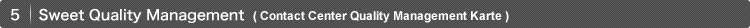 5.Sweet Quality Management (Contact Center Quality Management Karte)